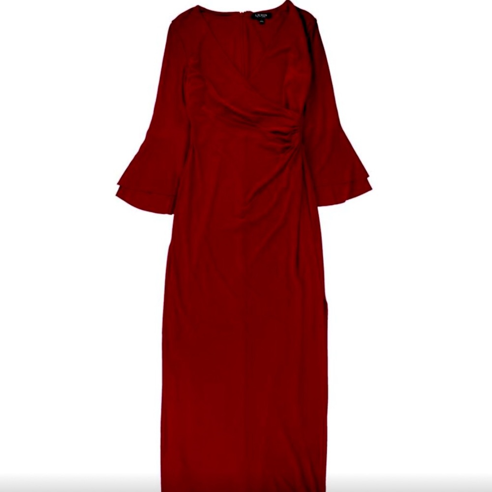 Ralph Lauren Womens Solid Maxi Dress, Pink, NWT